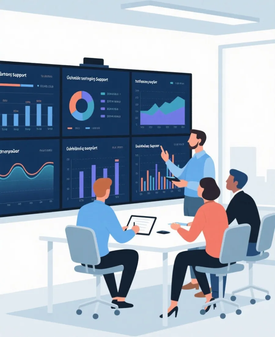 平台团队协作与数据运营示意图